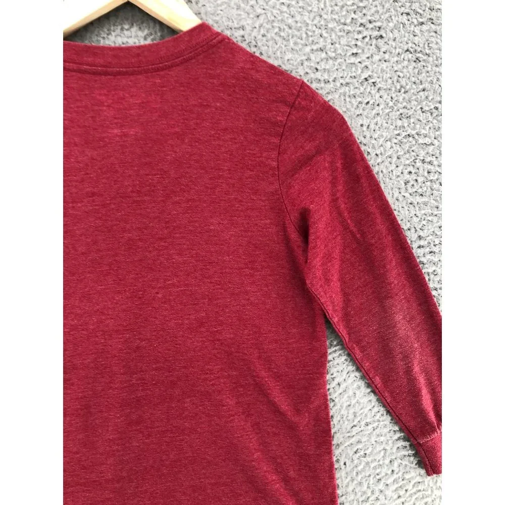 Old Navy Boys T-Shirt Angry Birds Size S Red Long Sleeves Crew Neck School Basic